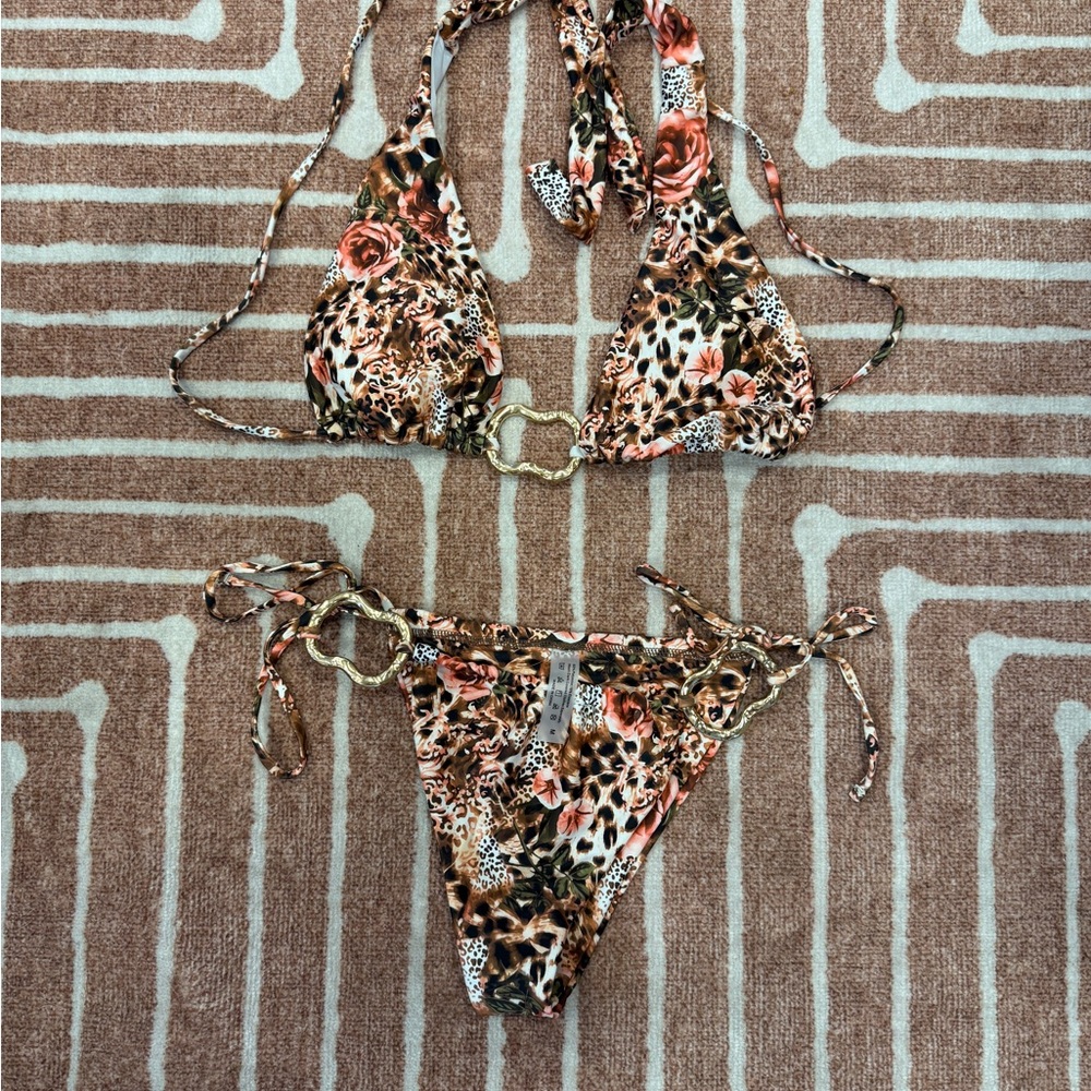 Leopard Print Bikini Set